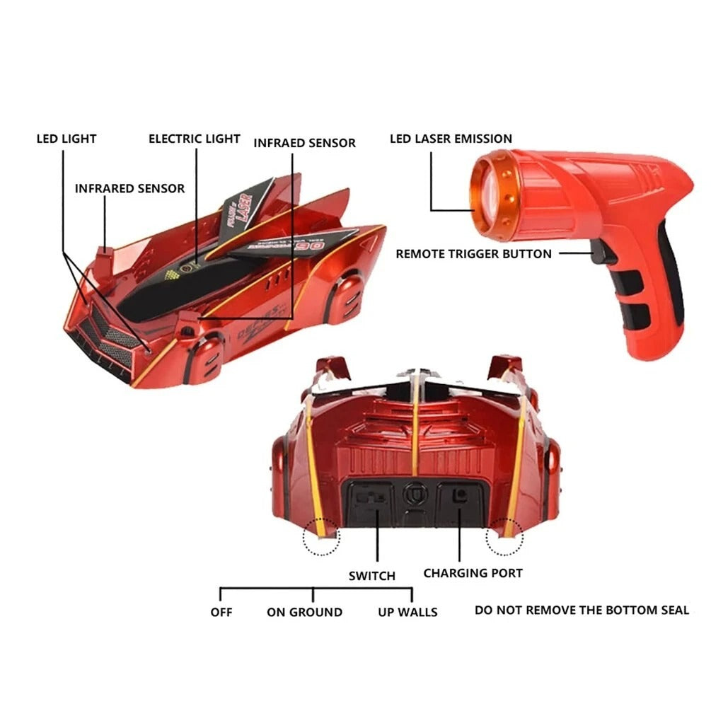 Laser Wall Climbing Car