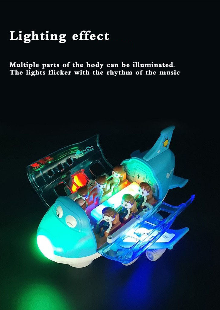 360° Rotating Luminous Airplane