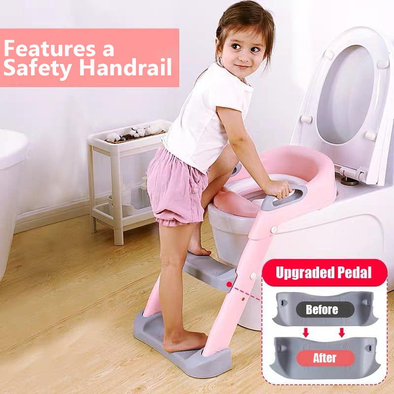 Foldable Kids' Potty Training Seat with Steps