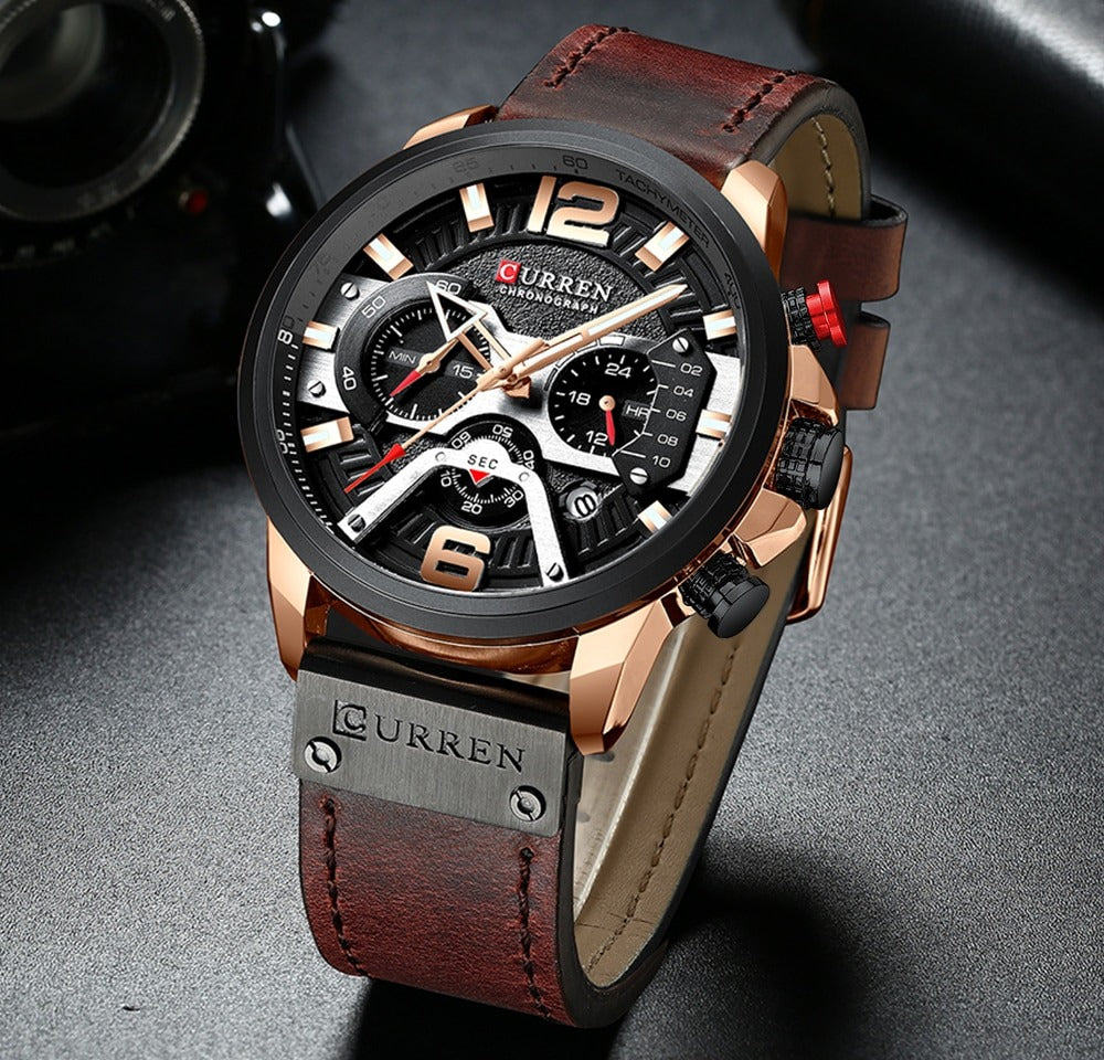 Curren Military Leather Watch