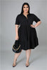 Corinne Plus Size Flared Dress