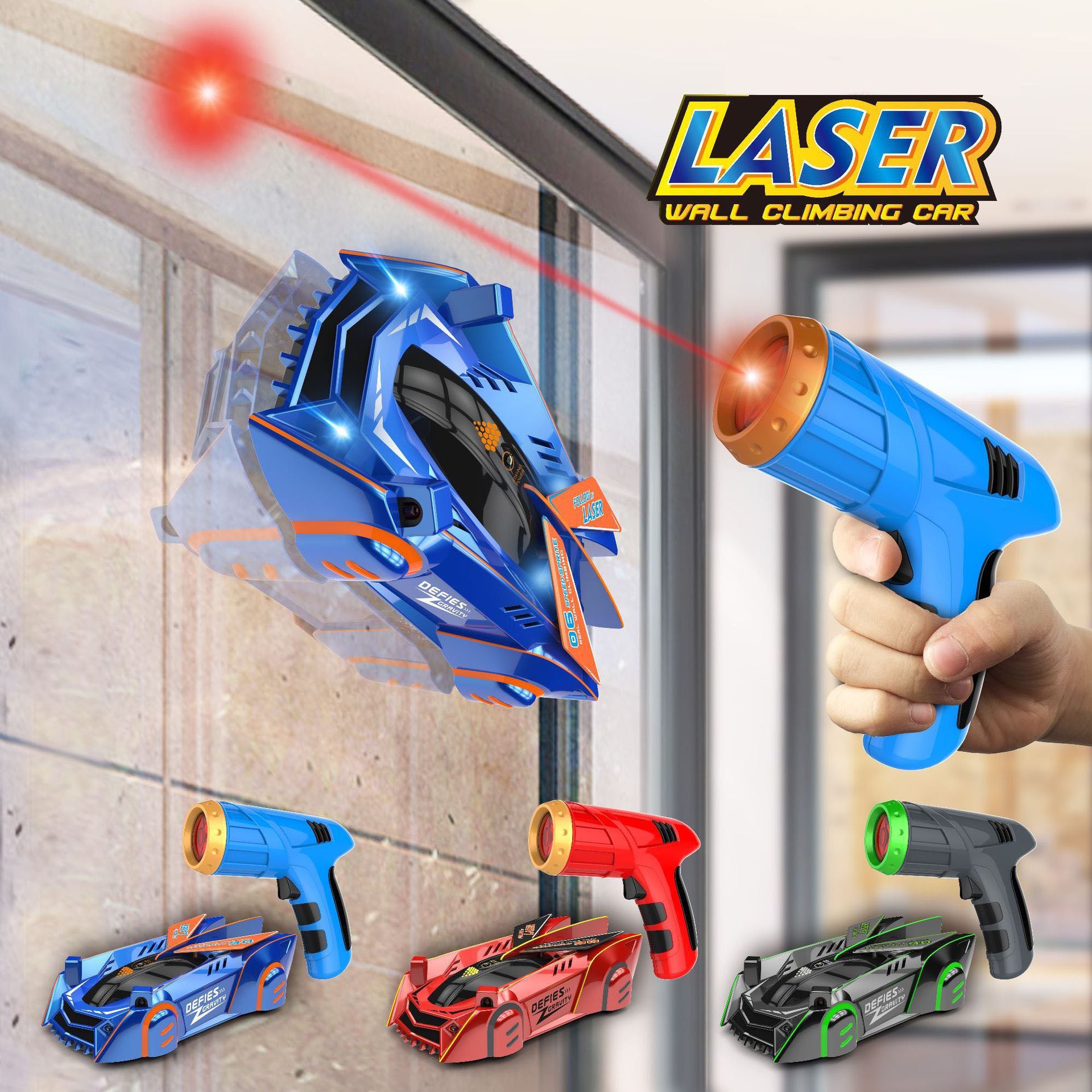 Laser Wall Climbing Car