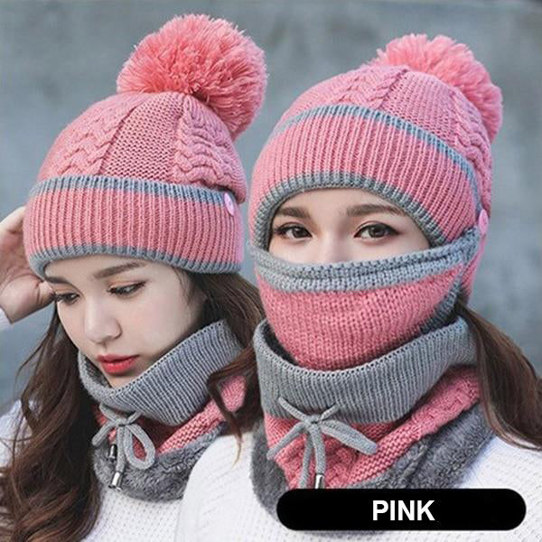 3-in-1 Soft Knit Beanie