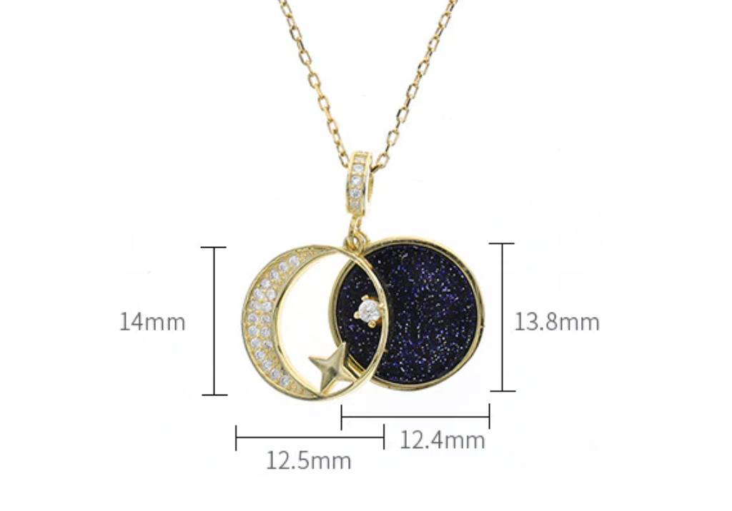 "My Moon & Stars" Openable Necklace