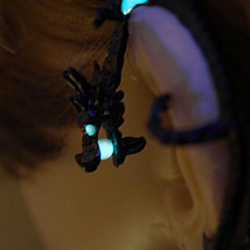 Luminous Mighty Dragon Ear Cuff