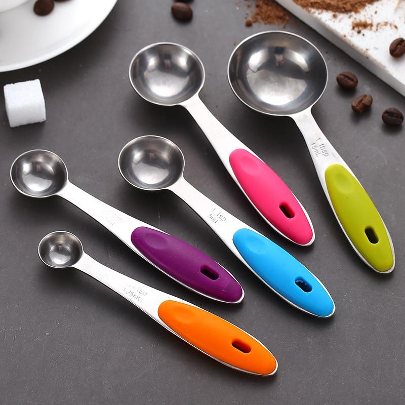 Upors Stainless Steel Measuring Cups and Spoons (Set of 10)