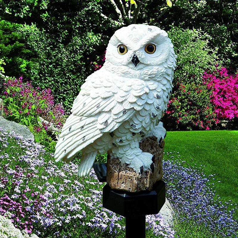 Staring Owl Solar Powered Garden Lights (Waterproof)