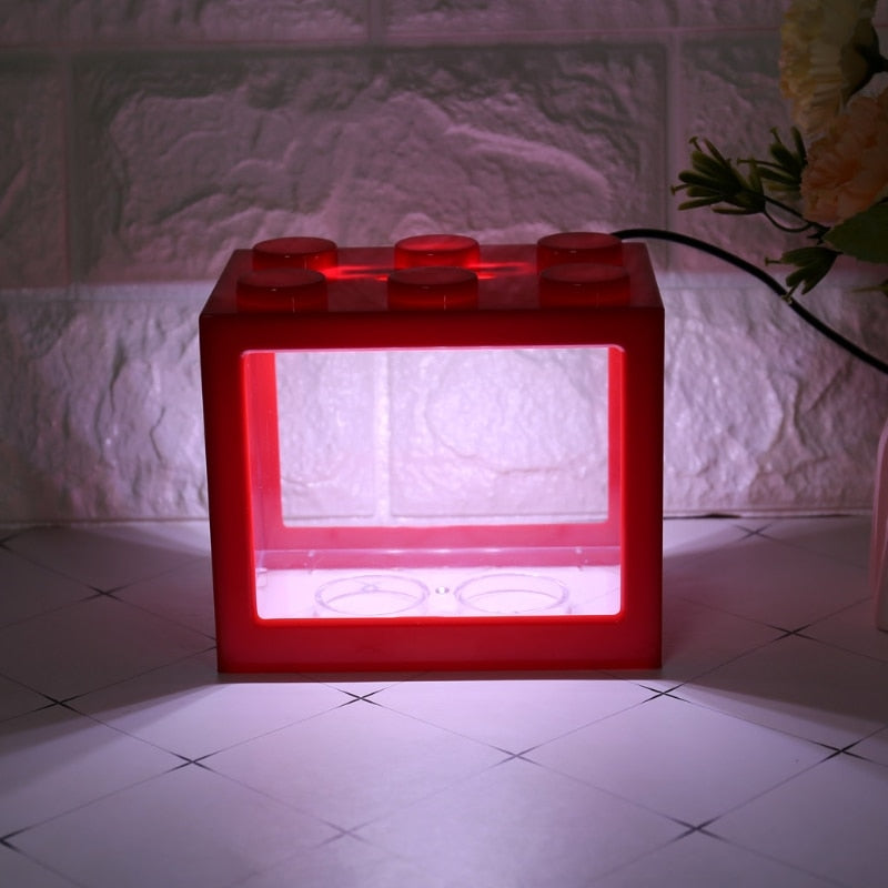 Delightful Light Up Mini Aquarium