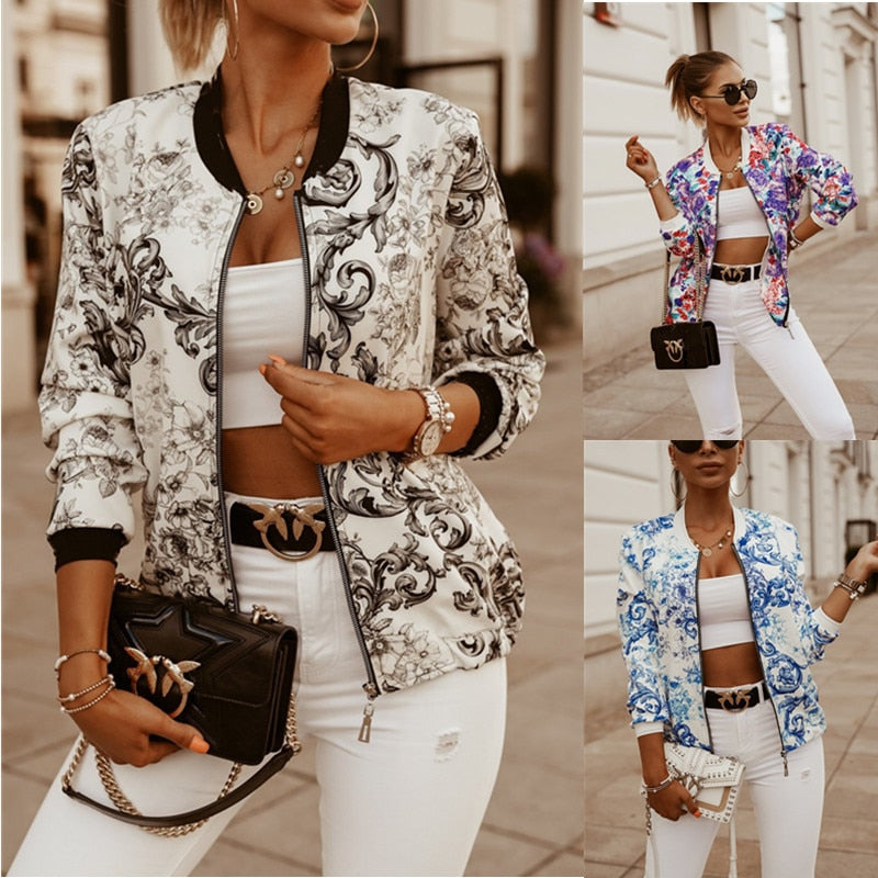 Spring Floral Lightweight Jacket