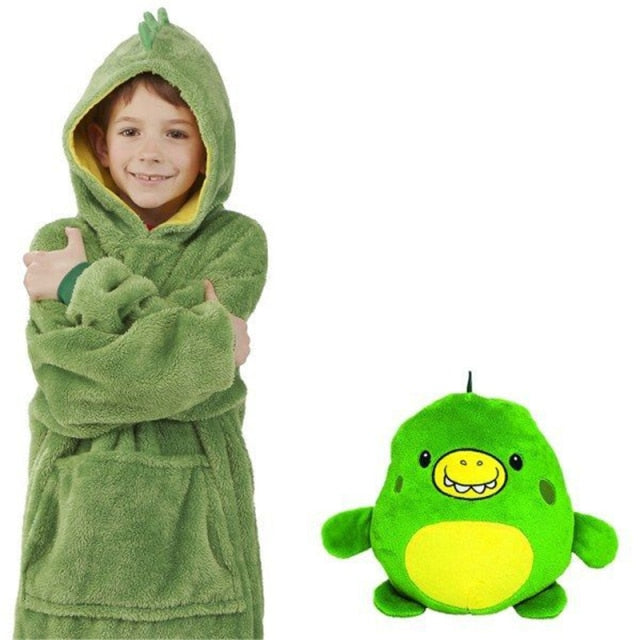 2-in-1 Animal-Inspired Toy Hoodie