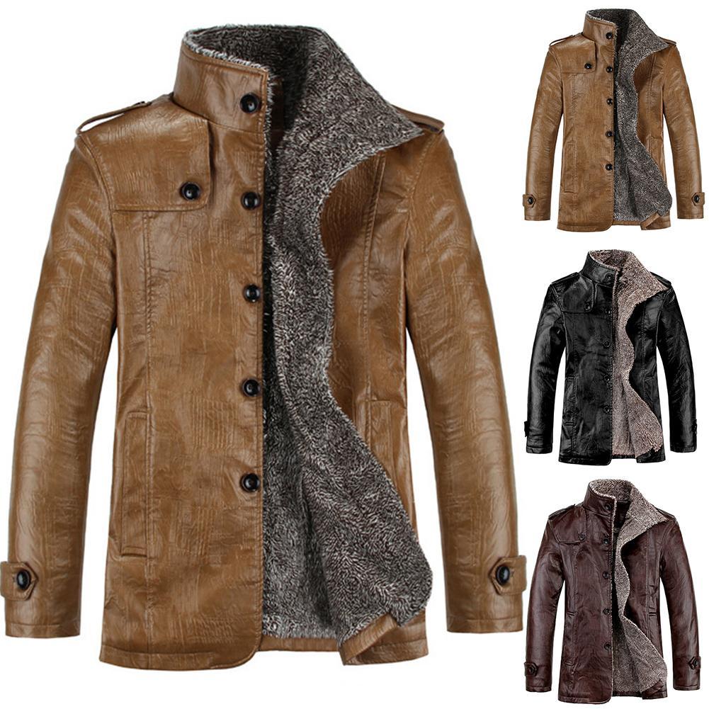 Esmond Leather Fleece Jacket