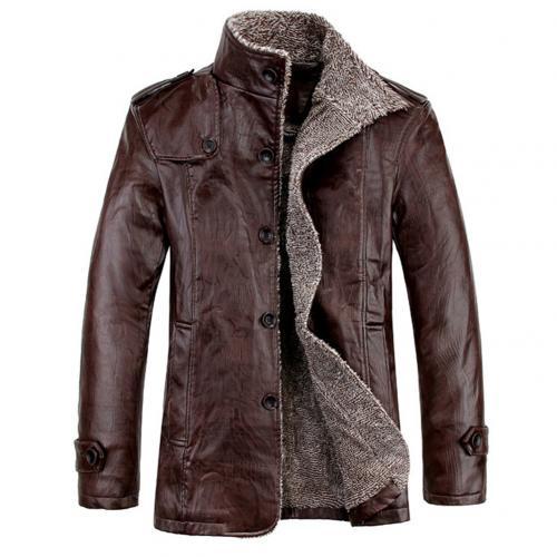 Esmond Leather Fleece Jacket