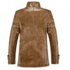 Esmond Leather Fleece Jacket