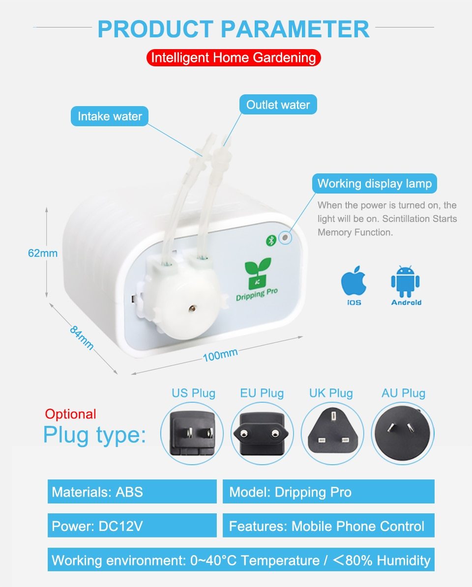 DrippingPro Mobile Phone Control Intelligent Watering Device