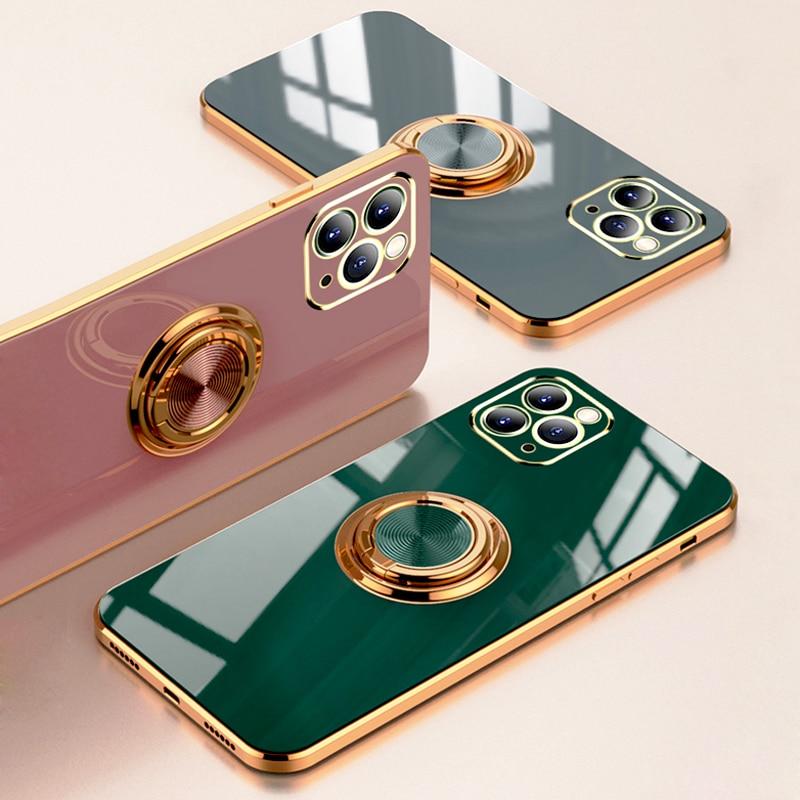 Luxurious iPhone Case (With Ring Holder Stand)