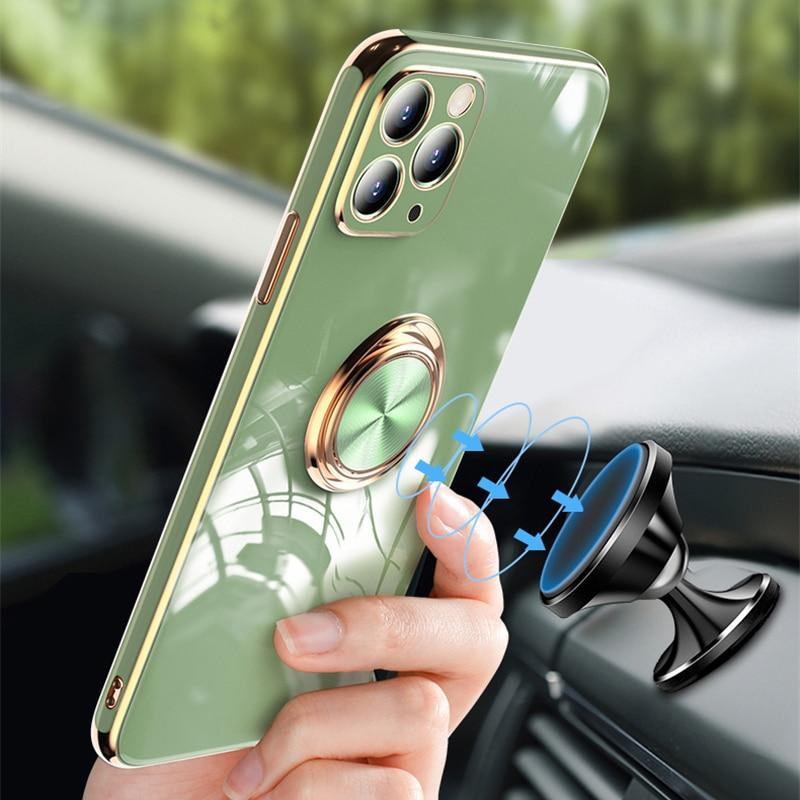 Luxurious iPhone Case (With Ring Holder Stand)