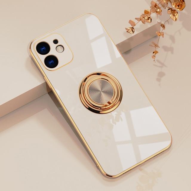 Luxurious iPhone Case (With Ring Holder Stand)