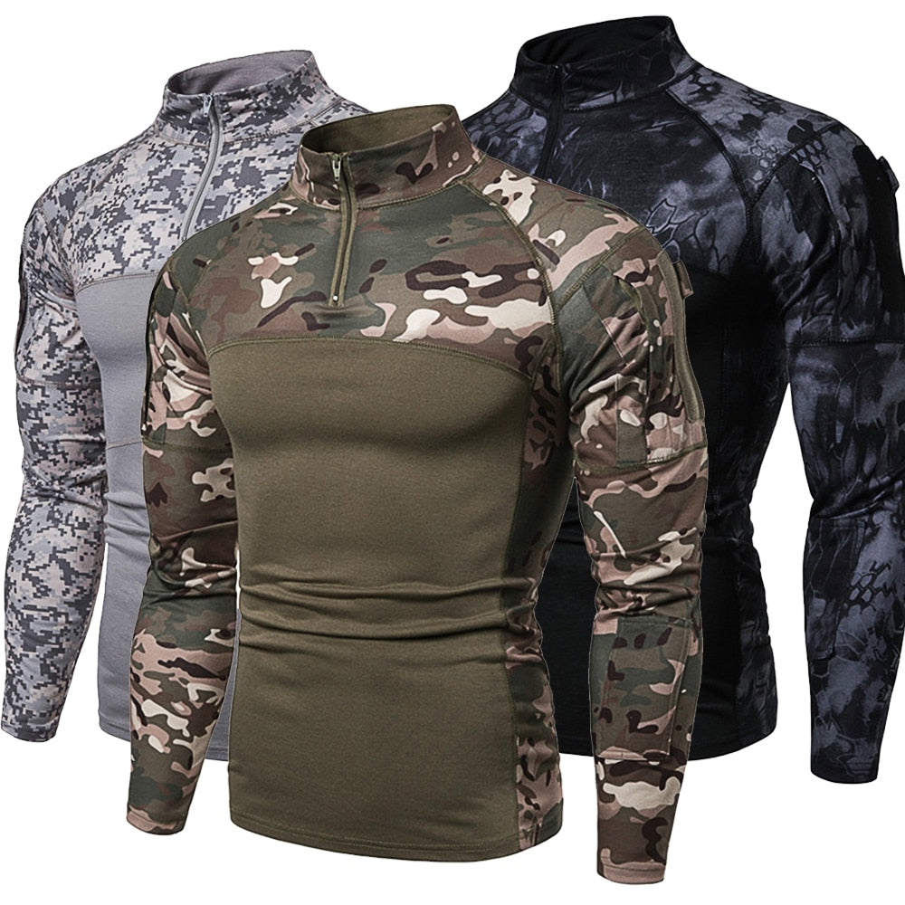 Military Inspired Long Sleeve Shirt