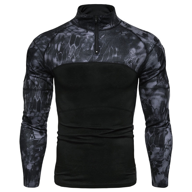 Military Inspired Long Sleeve Shirt