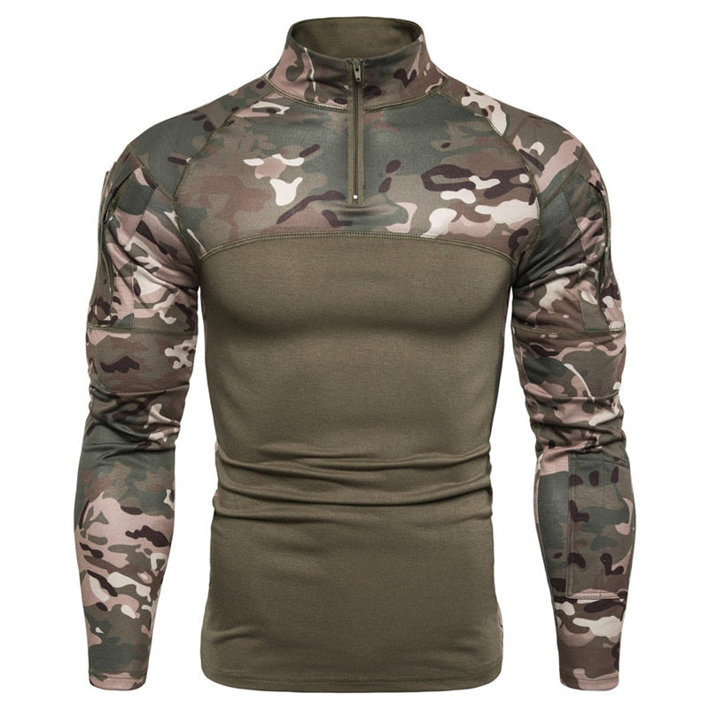 Military Inspired Long Sleeve Shirt