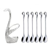 Swan-Inspired Dessert Flatware