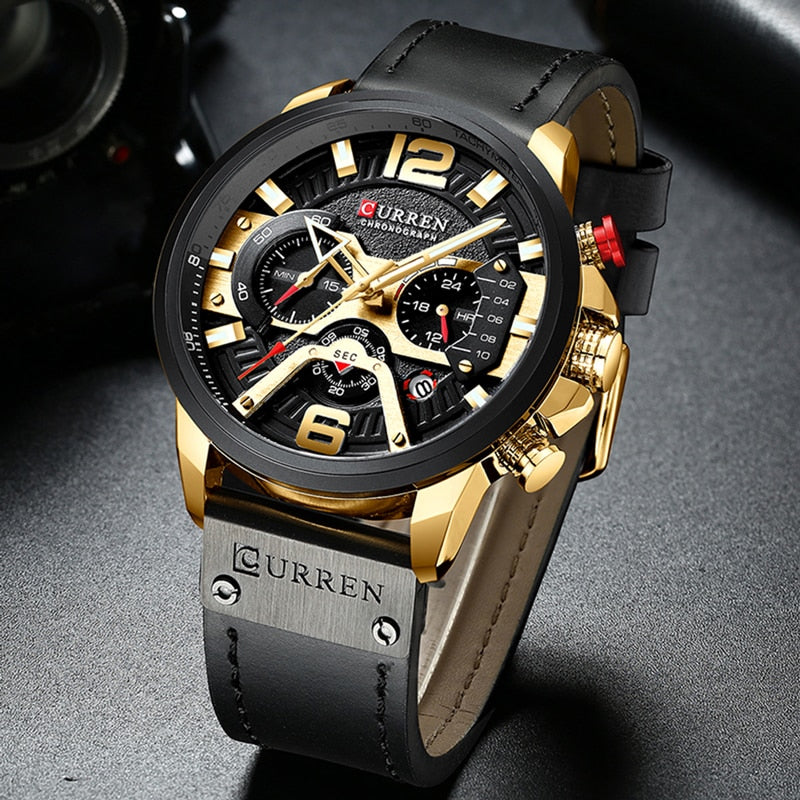 Curren Military Leather Watch