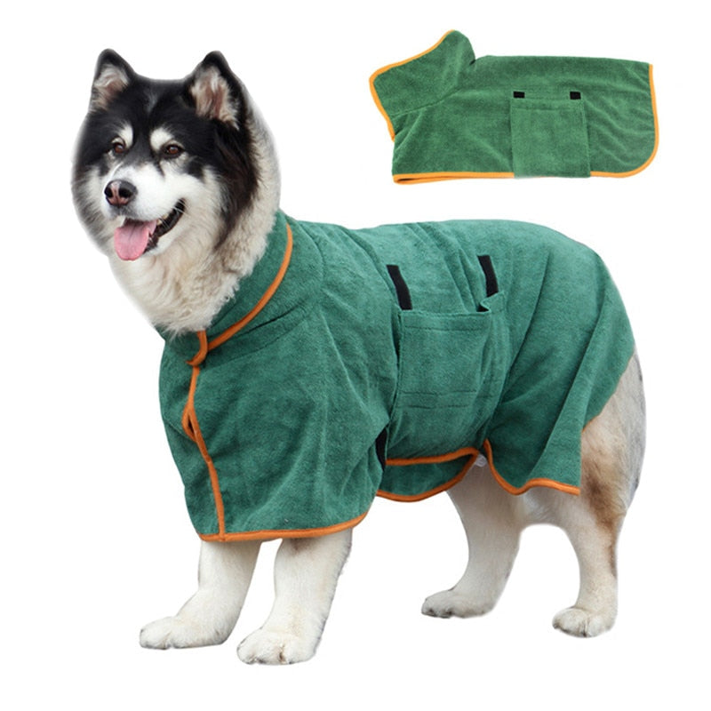 Soft & Absorbent Dog Bathrobe