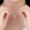 Droplet Zircon Pendant Necklace