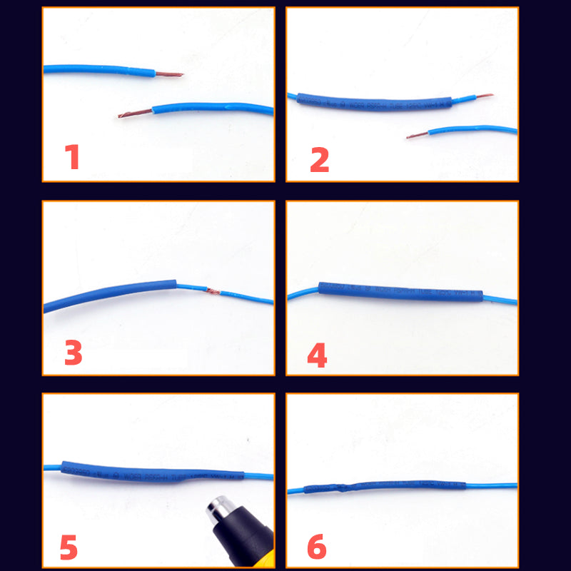 Heat Shrinkable Wire Cable Tubing (164 Pcs)