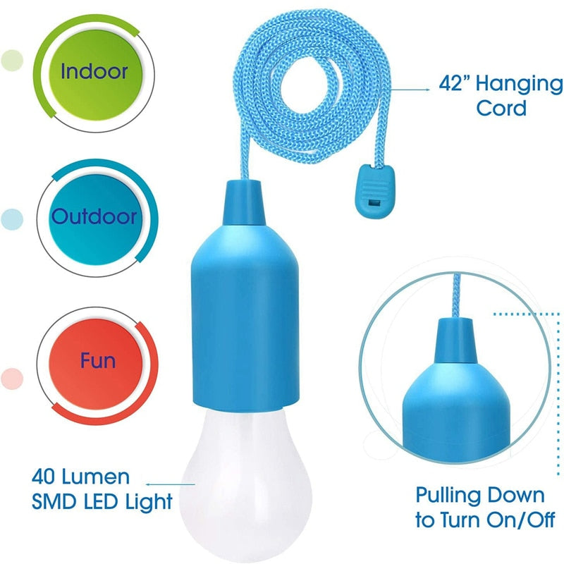 Portable Colorful LED Light Bulb