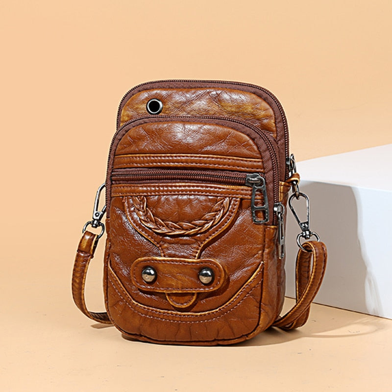 Corrine Leather Crossbody Bag