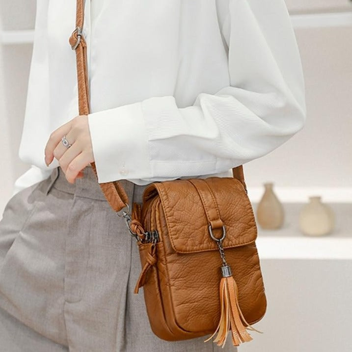 Chantel Leather Crossbody Bag